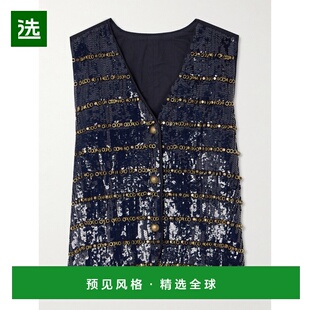 1h可退 香港直邮Fortela 女士 精饰棉质背心 WDEMICM017 blue蓝色