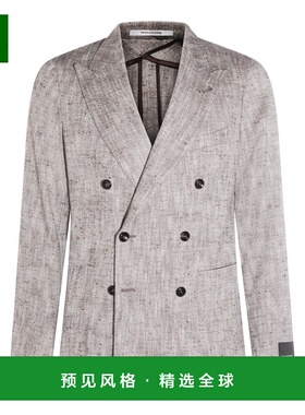 1h可退 香港直邮Tagliatore 男士 浅褐色棉质西装外套 1SMC20KA50
