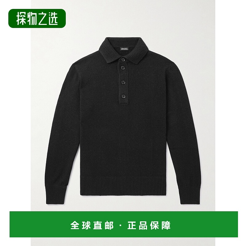 香港直邮zegna 杰尼亚 男士 修身羊毛羊绒混纺Polo衫 UEB60A8132B
