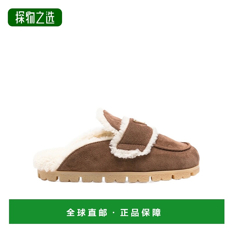 香港直邮Prada 圆头拖鞋 1R129OJFTFZF20厚底女鞋