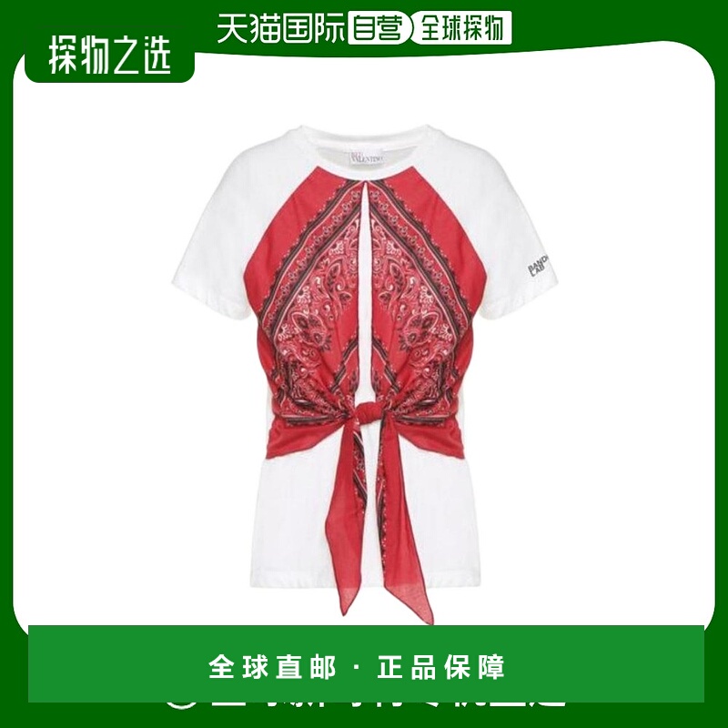 【99新未使用】香港直邮Red Valentino 绑带设计T恤 PR0MG08Z3QN