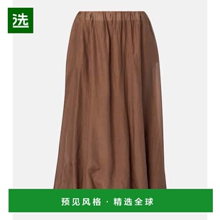 1h可退 香港直邮Velvet 女士 Ines 棉质真丝薄纱长款半身裙