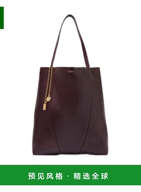 香港直邮CHLOÉ 女士手提包 C25SS810N8455H SS2026 深棕色 Spin