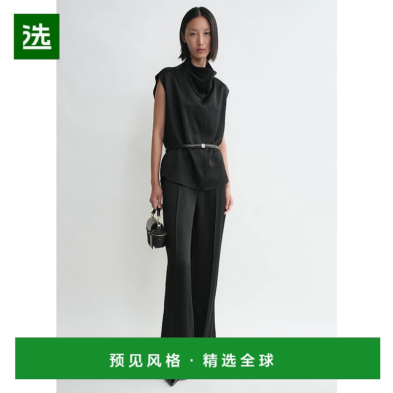 1h可退 香港直邮TOTÊME 女士 无袖漏斗领上衣 251WRT0460FB0344