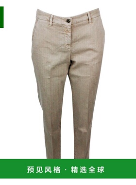 欧洲直邮JACOB COHEN 女士休闲裤VP01103S3960E09亚麻直筒裤