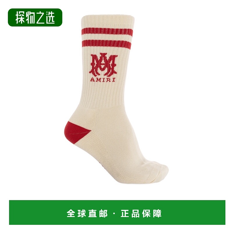 香港直邮Amiri 徽标袜子 AMACSK1026中筒袜