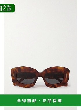 香港直邮LOEWE 罗意威 女士 Screen 方形框龟甲色醋纤太阳眼镜 LW
