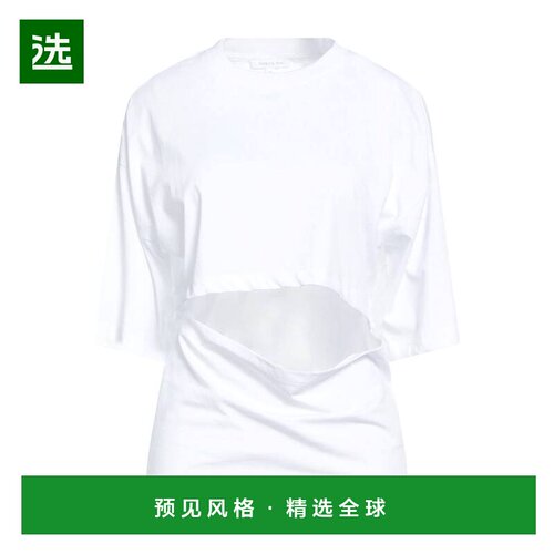 1h可退 香港直邮Patrizia Pepe 柏翠莎 佩佩 女士 T恤 white白色