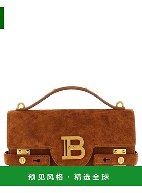 香港直邮BALMAIN 女士斜挎包 GN1DA828LSDL8DF SS2026 棕色 'B-Bu