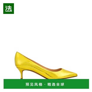 1h可退 香港直邮Sergio Rossi 塞乔·罗西 女士 浅口鞋 yellow黄