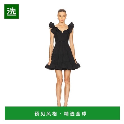 1h可退 香港直邮ZIMMERMANN 女士 褶裥褶边迷你连衣裙 2479DF25R