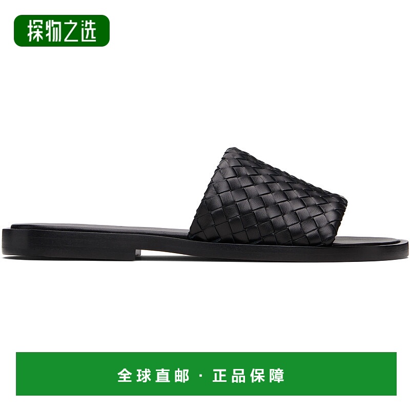 香港直邮Bottega Veneta 葆蝶家 男士 黑色 Elio 凉鞋 838348V2ED