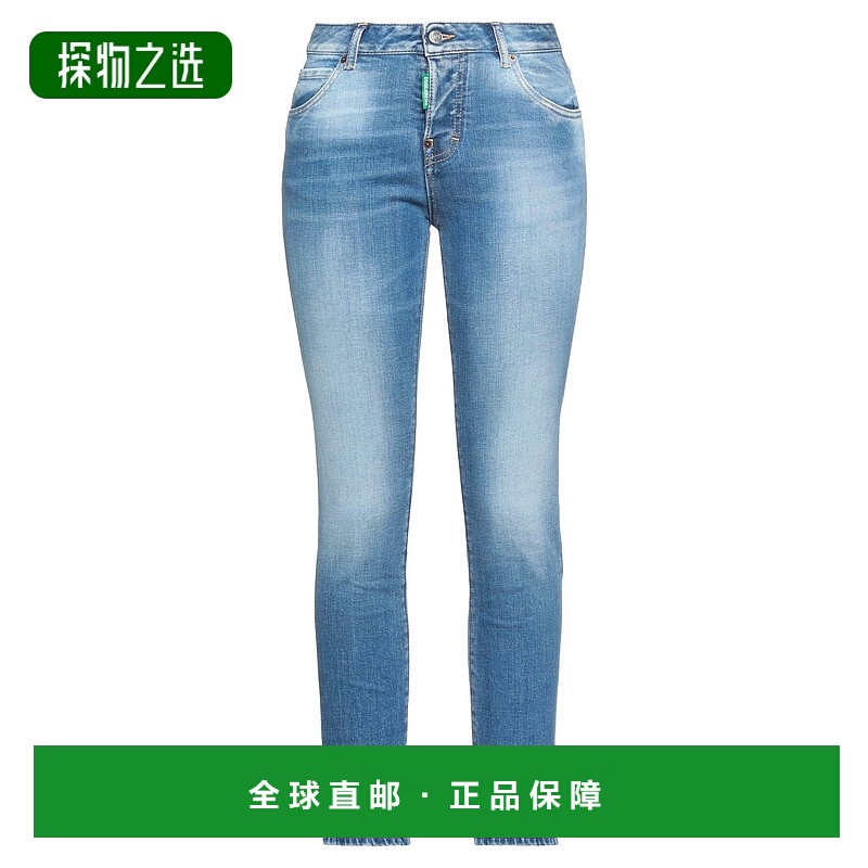 香港直邮Dsquared2 二次方 女士 牛仔长裤 blue蓝色 舒适时尚