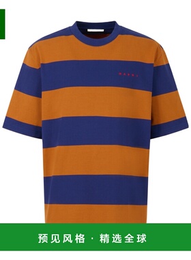 香港直邮MARNI 男士T恤 HUMU0287S0UTC580STB60 SS2026 蓝色短袖