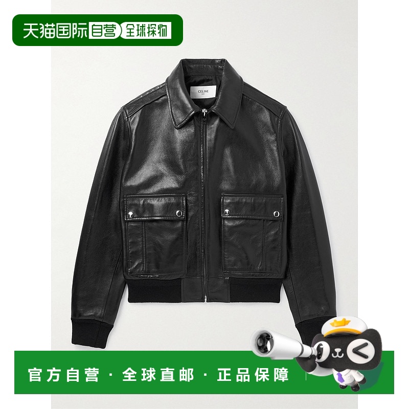 1h可退 香港直邮Celine 思琳 男士 柔软飞行员皮夹克 2EE45280D