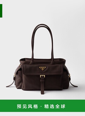 欧洲直邮PRADA (2025) Prada Explore 纳帕皮革托特包单肩包