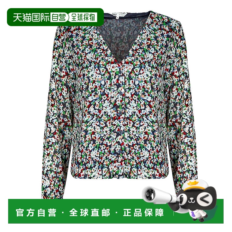 欧洲直邮Only 女士 ONLDANIELLE FR L/S V-NECK LUREX TOP PTM 上