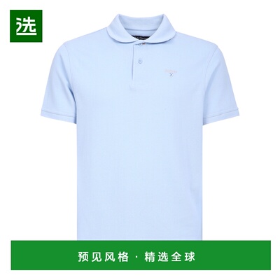 香港直邮Barbour 男士T恤 MML0358MMLBL32 SS2023 蓝色 Embroider