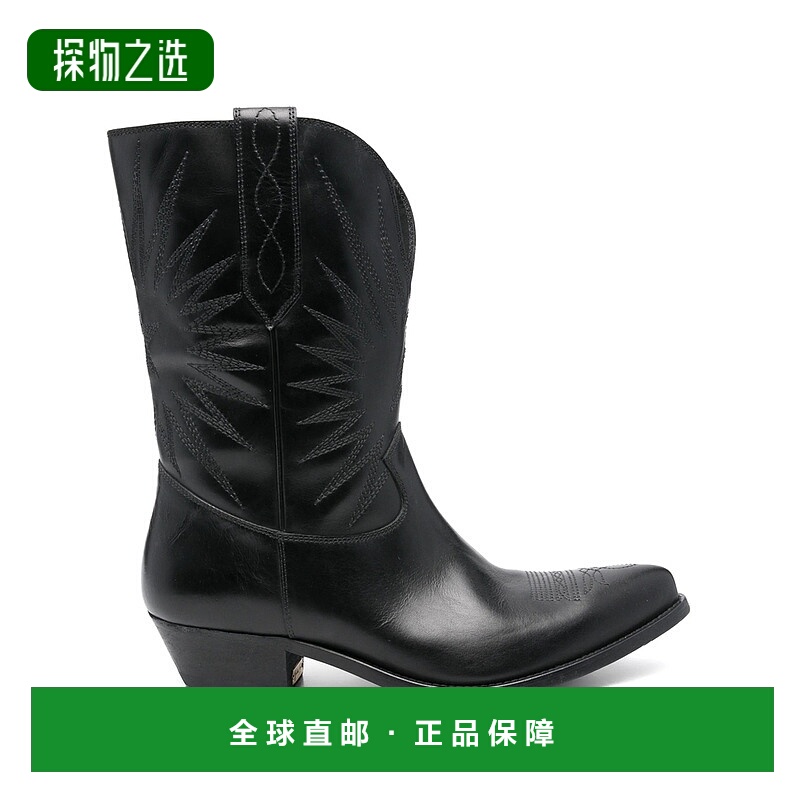 香港直邮GOLDEN GOOSE 男士 黑色 Wish Star Low Embroideries 中