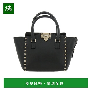 香港直邮Valentino 黑色ROCKSTUD 迷你手袋 QW2B0856BOL斜挎包