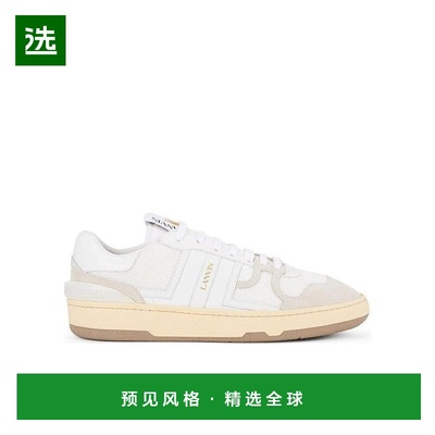 香港直发LANVIN浪凡白色系绳低帮徽标运动鞋休闲FMSKDK00NASH