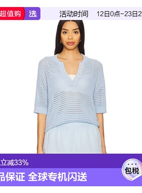1h可退 香港直邮VARLEY 女士 Callie 针织上衣 VAR01098 blue蓝色