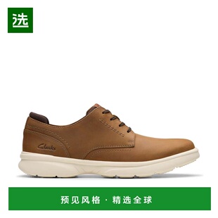Clarks Bradley Plain 棕色皮革 - 浅棕色皮革 新款 美国奥莱直发