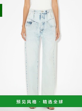 香港直邮Isabel Marant 腰带环牛仔长裤 PA0209FBB1H09I口袋