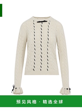 香港直邮Valentino 华伦天奴 女士 BETULLA 白色初剪羊毛毛衣 7B3