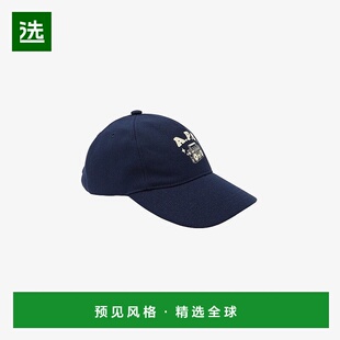 欧洲直邮APC 男女通用深海军蓝棉帽子鸭舌帽