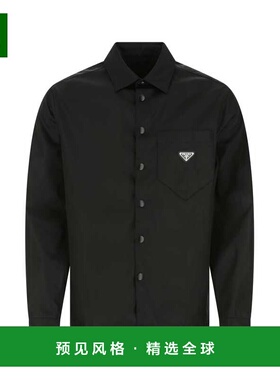 香港直邮PRADA 男士T恤 SC514S2021WQ8F0002 AW2025 黑色 Nylon S