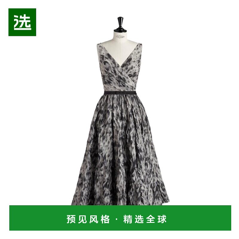 香港直邮Dior 无袖褶饰连衣裙 351R25A2746迪奥吊带长裙