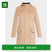 女装 1h可退 毛呢 punto Duffle可翻转连帽外套 美国直邮 Akris