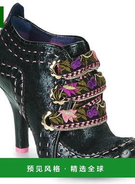 欧洲直邮Irregular Choice 女士 短筒靴 ABIGAILS FLOWER PARTY