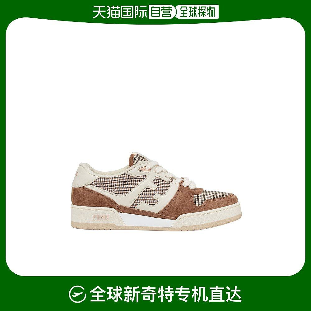 香港直邮fendi 圆头系带休闲运动鞋 8e8252akxx