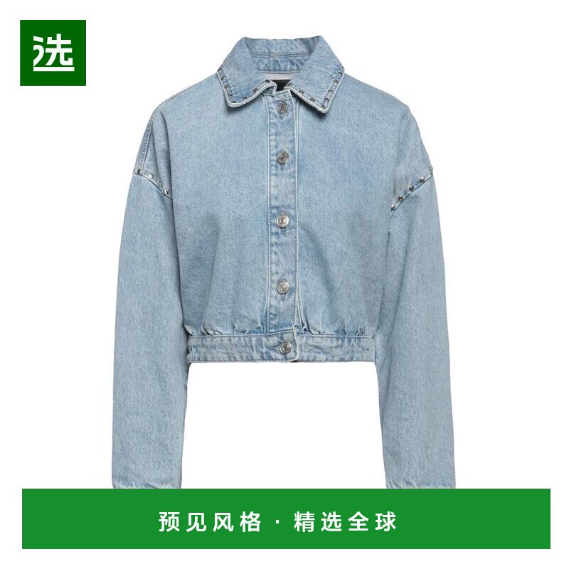 1小时内可退 【美国直邮】maje女士外套牛仔单排扣纯色休闲时尚图片
