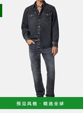 香港直邮Versace 翻领长袖衬衫 10138871A13718