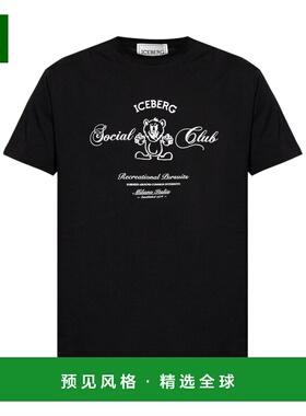 香港直邮ICEBERG 男士T恤 26EI1P0F04763069000 SS2026 黑色