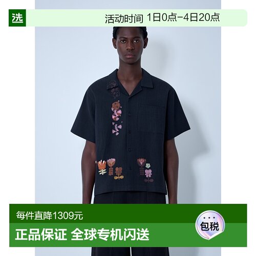 1h可退 香港直邮story mfg 男士 Greetings 衬衫 SPF25SHGRECOTBS