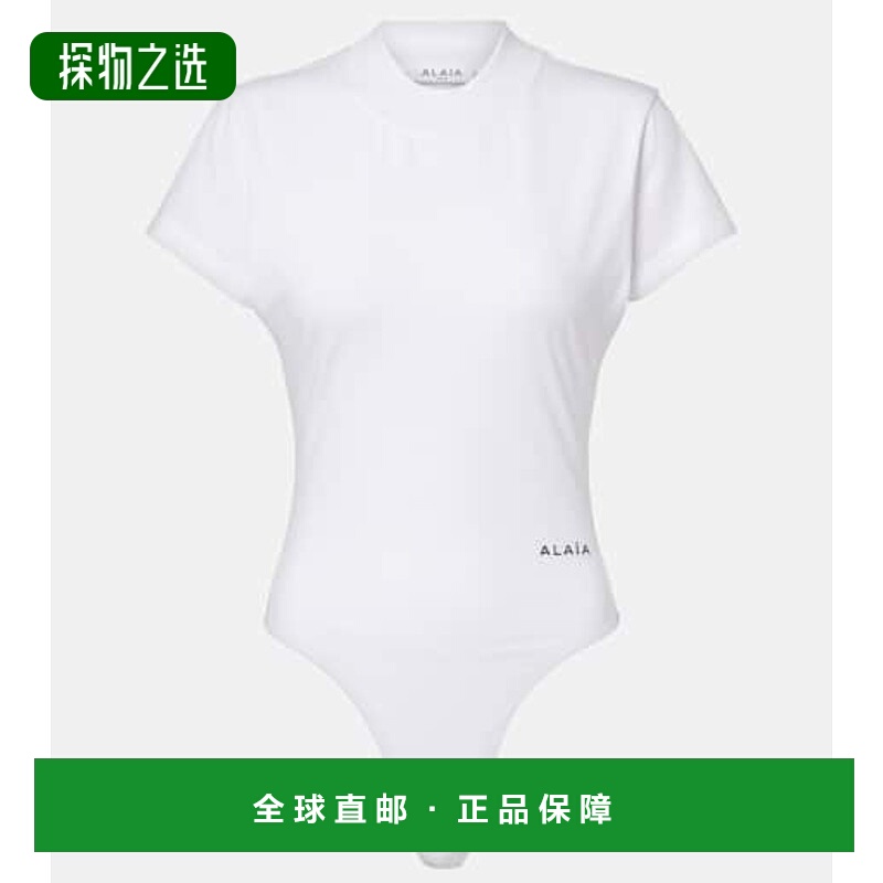 香港直邮Alaïa 女士 棉质针织连体衣 white白色 舒适时尚