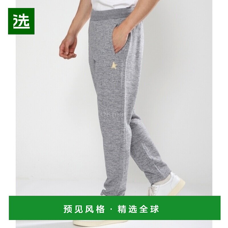 韩国直邮Golden Goose训练裤男女同款深灰色徽标舒适时尚透气柔软
