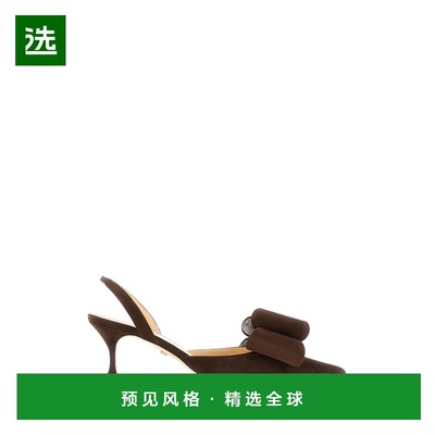 1h可退 香港直邮mach mach 女士 Le Cadeau 巧克力色绒面革皮质浅