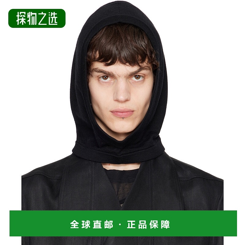 香港直邮Rick Owens 罗纹针织帽子 RU01E5481WS