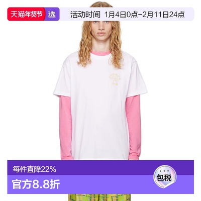 1h可退 香港直邮Collina Strada 男士 白色 CS Gym T 恤 XX3203CS