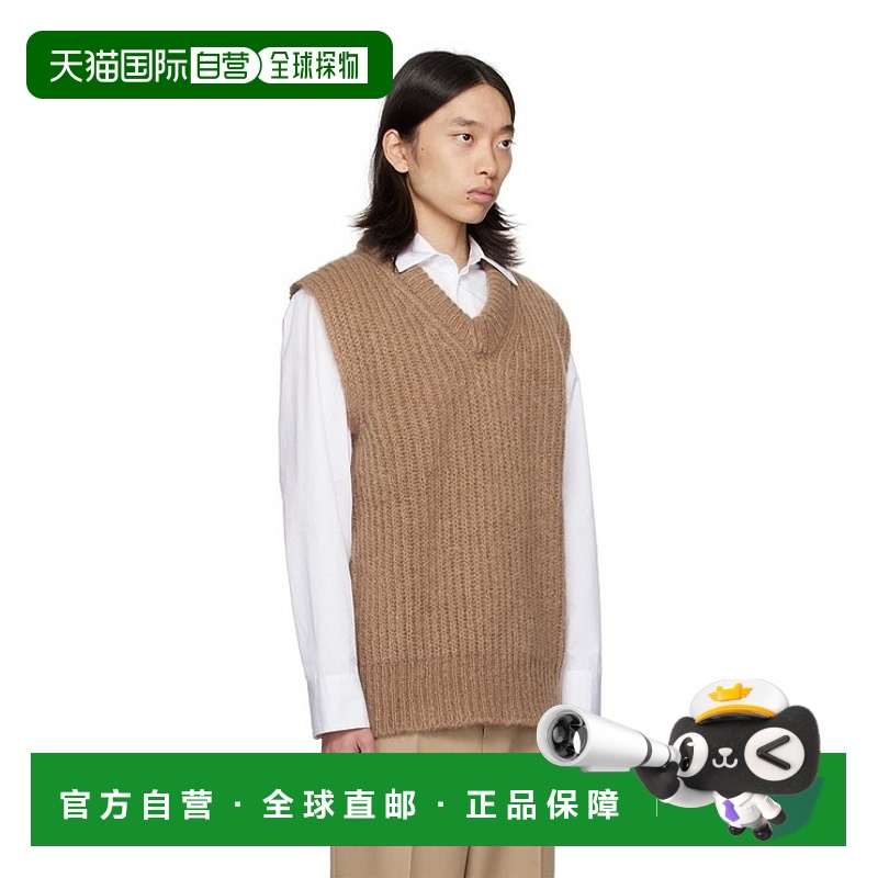 香港直邮Jil Sander V 领无袖针织毛衣 J22FB0142J-14716