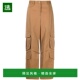 香港直邮MSGM 驼色 AW2022 女士休闲裤 3342MDP119A22780028