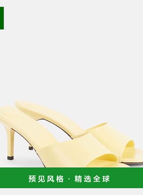 1h可退 香港直邮Jacquemus 女士 Cubisto 70 皮质凉拖 001268凉鞋