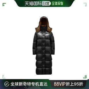 欧洲直邮Moncler 蒙克莱23新款 99新未使用 女黑色漆尼龙可拆