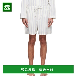 1h可退 香港直邮Tekla 男士 灰白色 & 蓝色睡裤 PPLSHORTS220