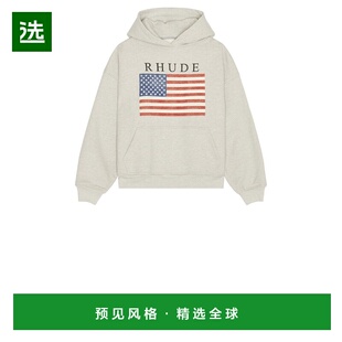 1h可退 香港直邮Rhude 男士 USA 国旗连帽衫 RHPS26HO01103